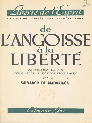 cover image of De l'angoisse à la liberté